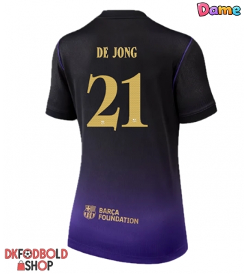 Barcelona Frenkie de Jong #21 Udebanetrøje Dame 2026-27 Kort ærmer Barcelona Frenkie de Jong #21 Udebanetrøje Dame 2026-27 Kort ærmer